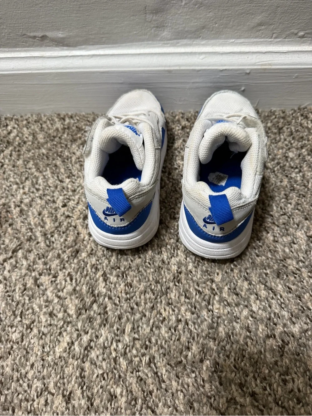 Nike Kids White and Blue Trainer Sneakers